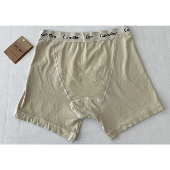 Calvin Klein Men's Sz Large Natural Color Cotton Mineral Dye Boxer Briefs - Picture 3 of 5